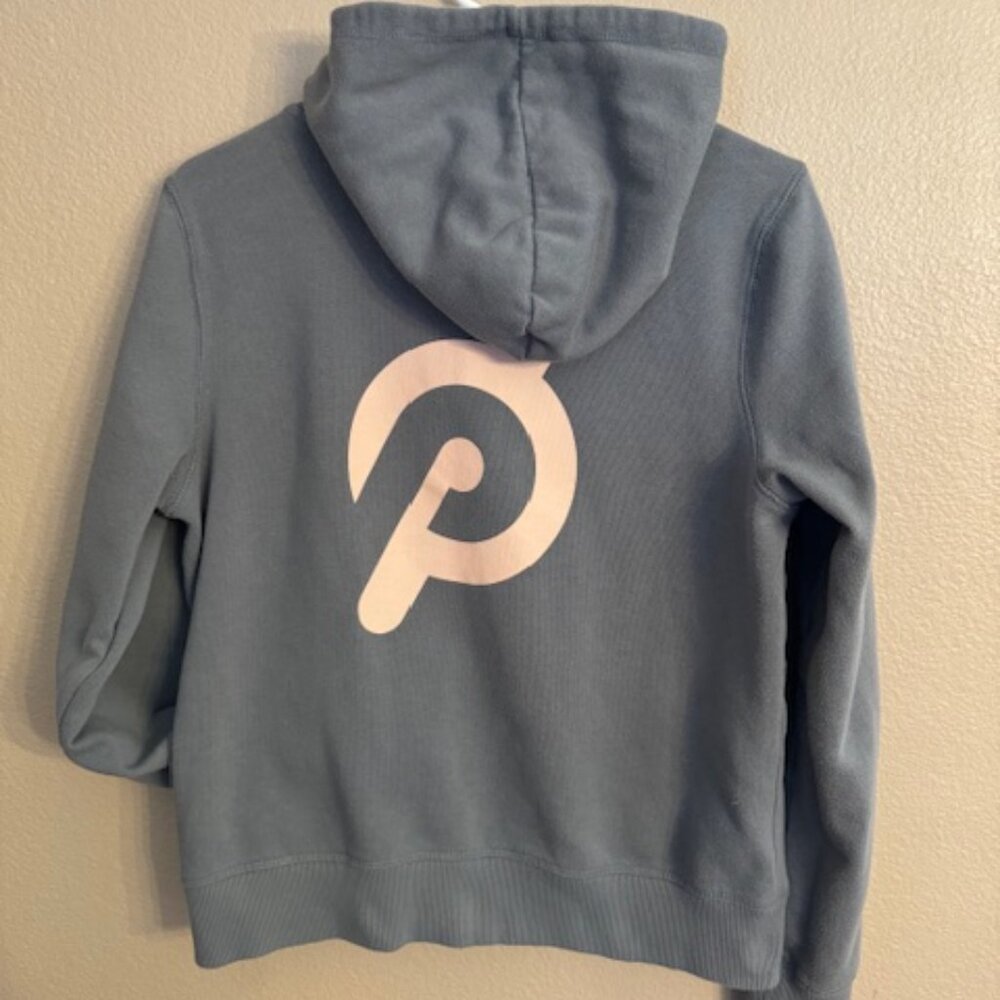 Peloton Grey Zip Hoodie womens medium EUC 1055